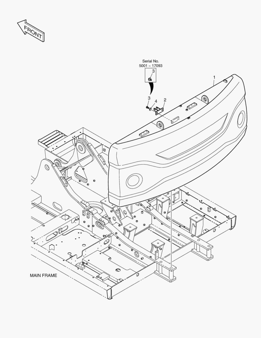 ПРОТИВОВЕС - 4.1ТОНН(DX225LCA)
