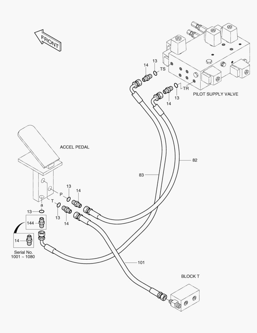 ТРУБОПРОВОД СЕРВОУПРАВЛЕНИЯ(12)