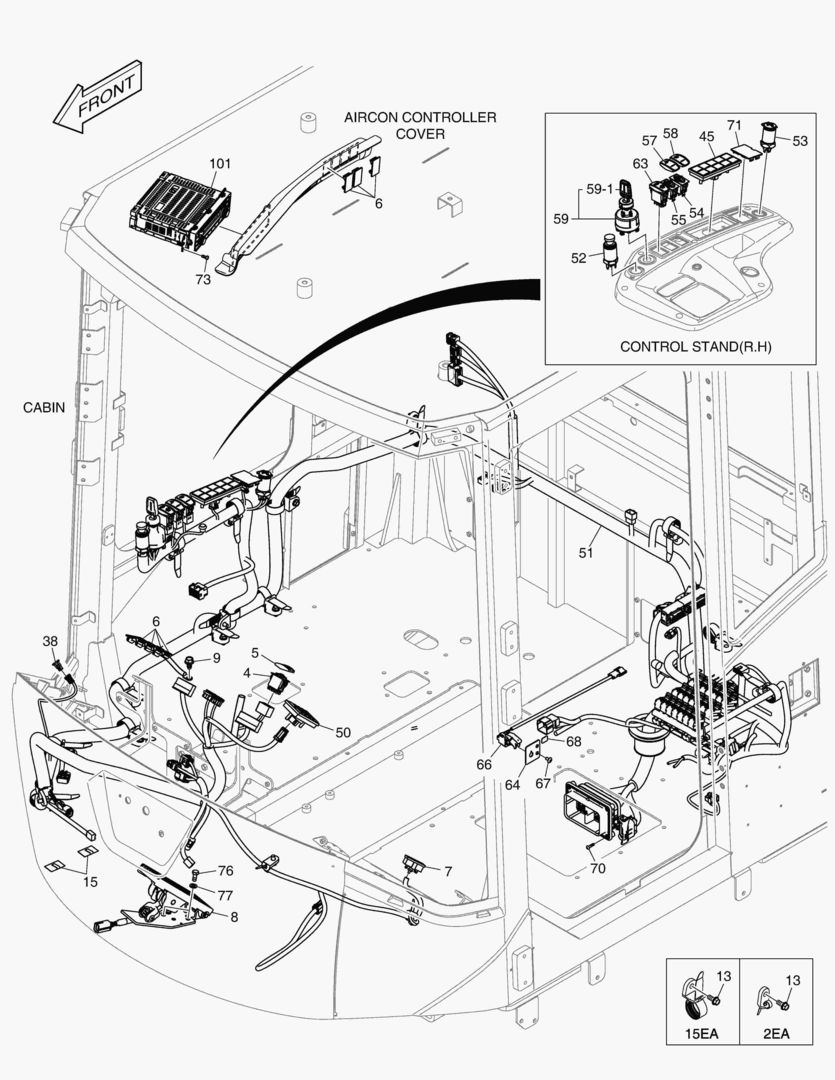 ЭЛЕКТРИЧЕСКИЕ ЗАПЧАСТИ(1) - КАБИНА