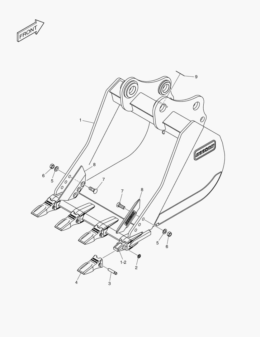 7460 BUCKET ASSВґY - 0.70mВі - G CLASS