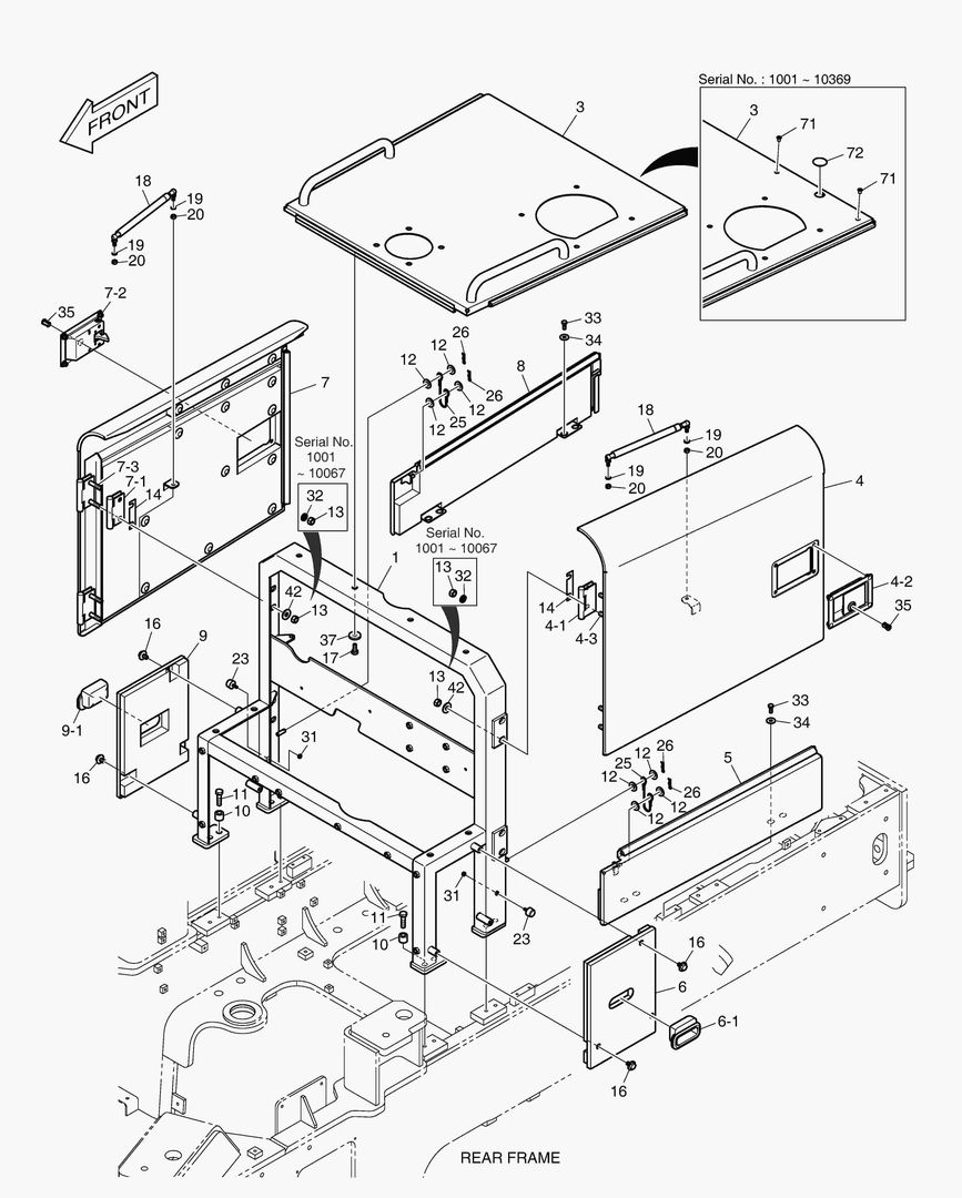 КРЫШКА ДВИГАТЕЛЯ