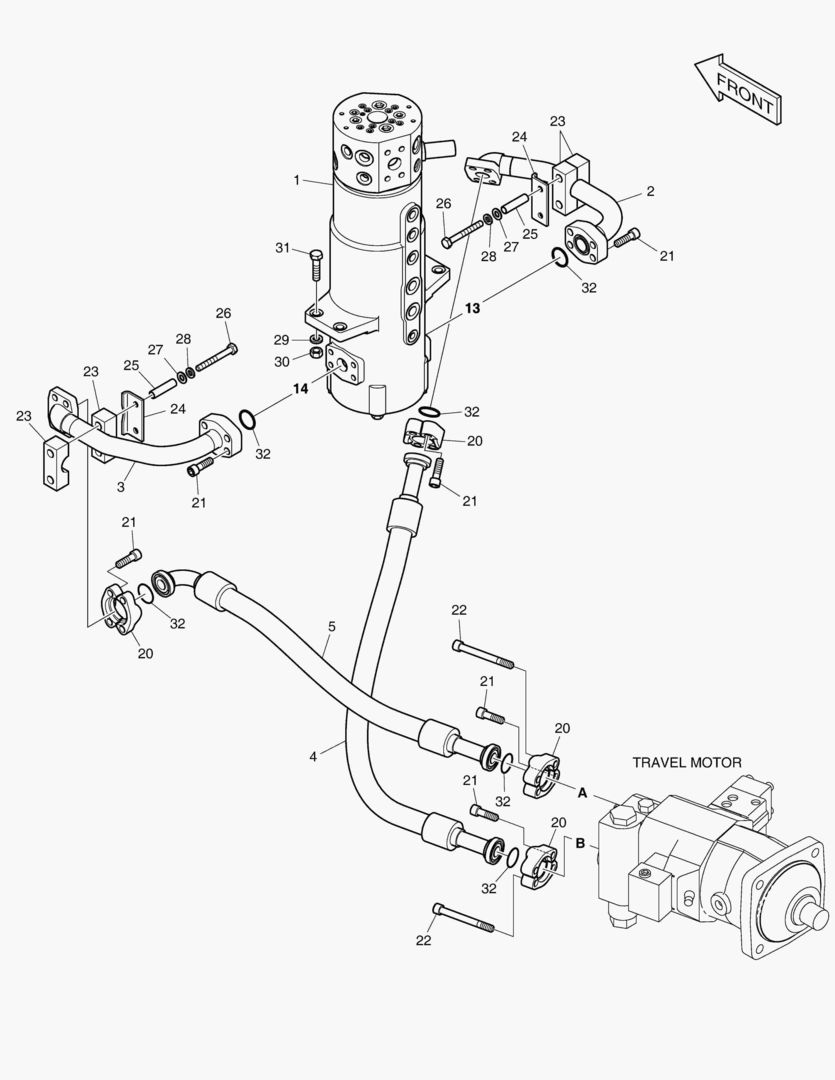 СИСТЕМА ТРУБОПРОВОДА КАРДАННОГО ВАЛА