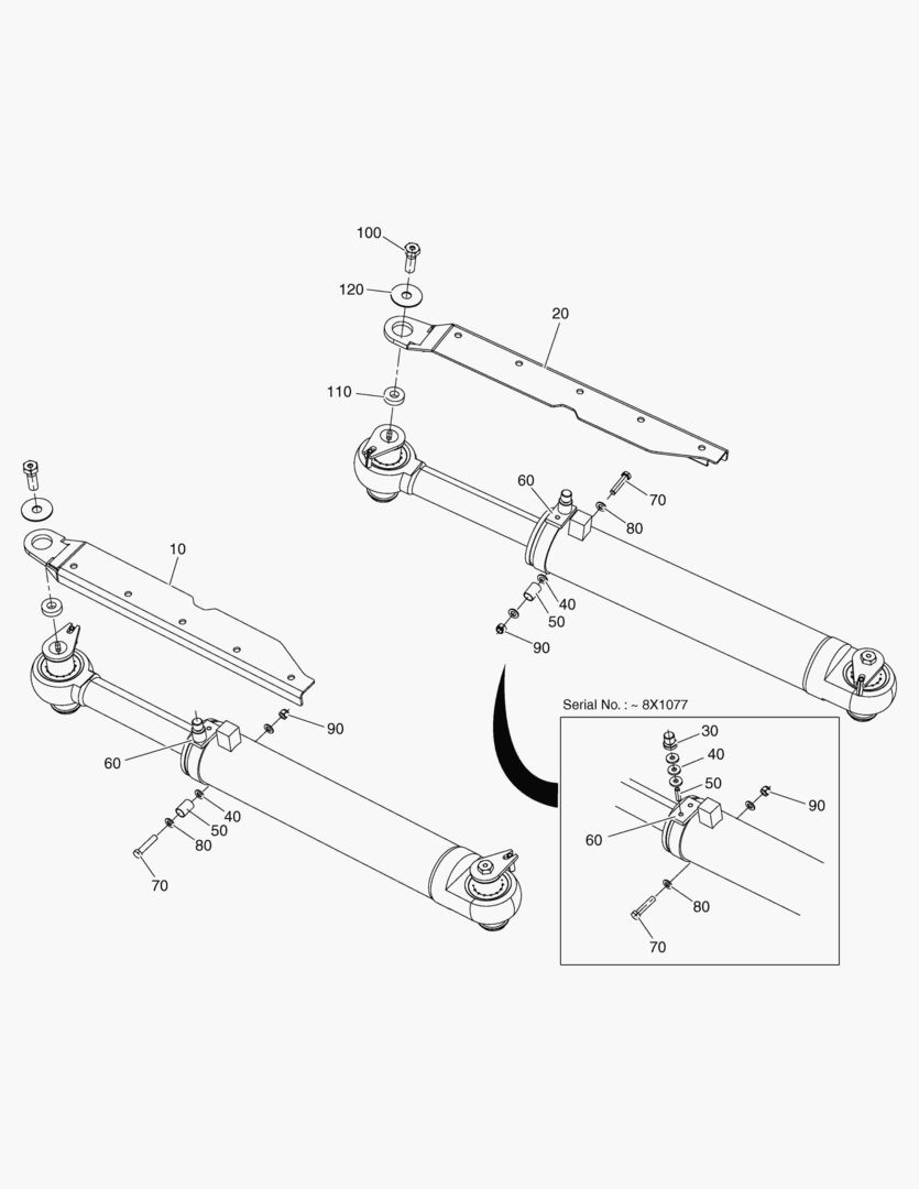 G410-20 PROTECTION STEERING CYLINDER