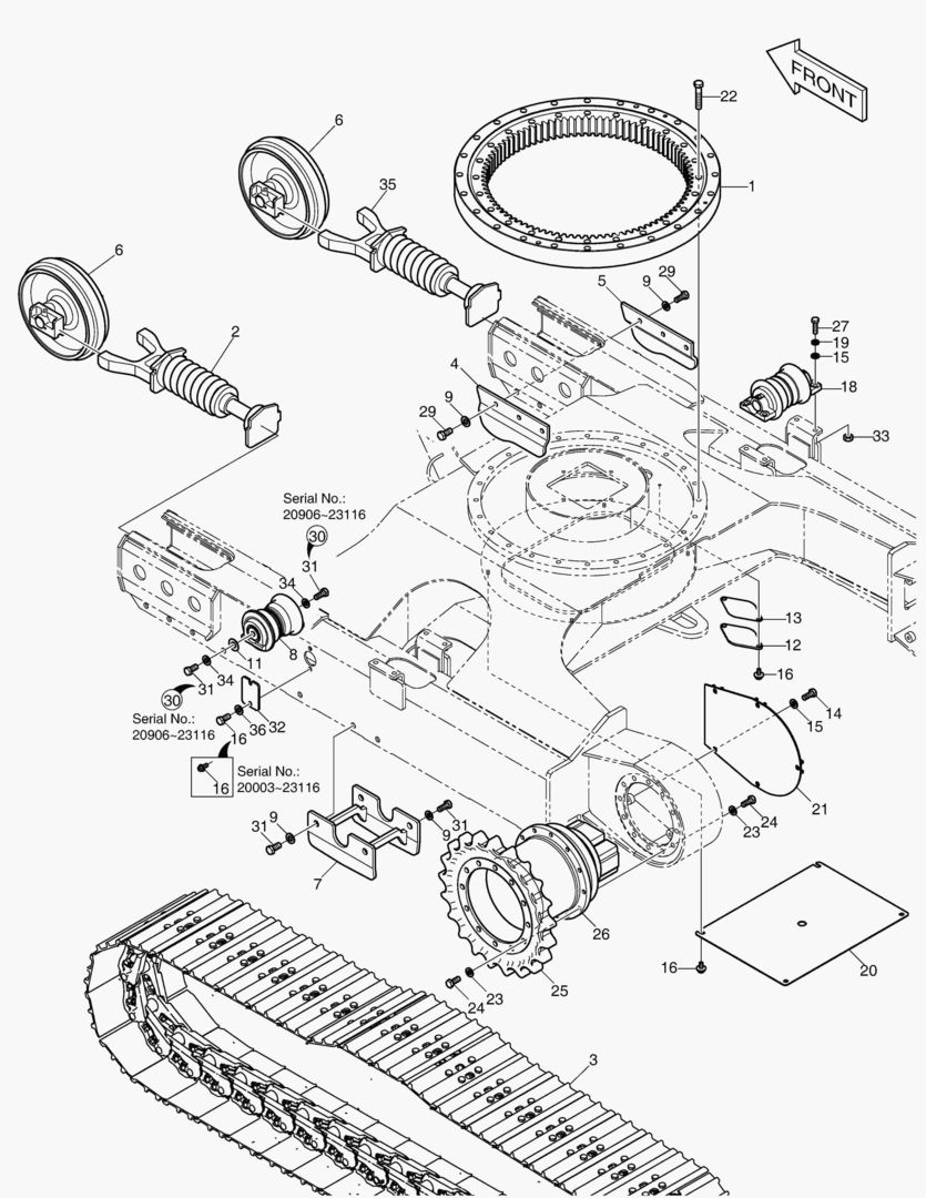 РАМА ГУСЕНИЦЫ