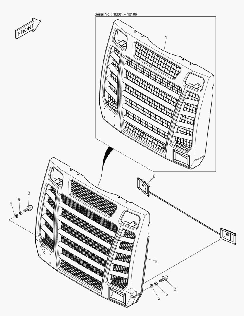 РЕШЕТКА РАДИАТОРА В СБОРЕ