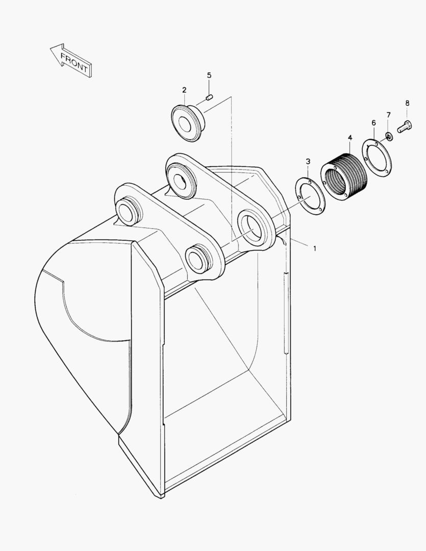 5178 BUCKET-1.0MВі-WITHOUT TOOTH