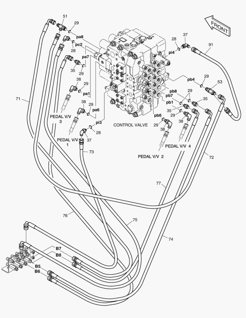 ТРУБОПРОВОД СЕРВОУПРАВЛЕНИЯ(4)