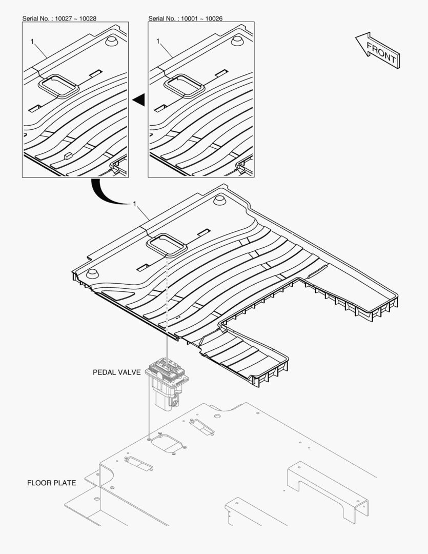 КОВРИК НА ПОЛУ КУЗОВА