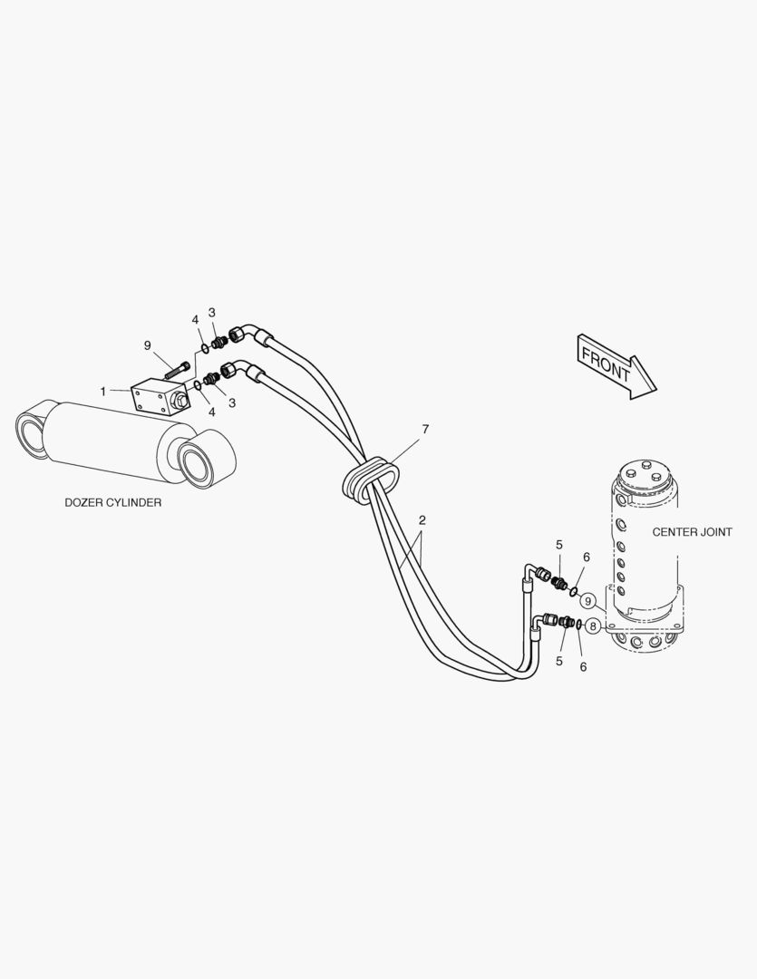 ТРУБОПРОВОД БУЛЬДОЗЕРА