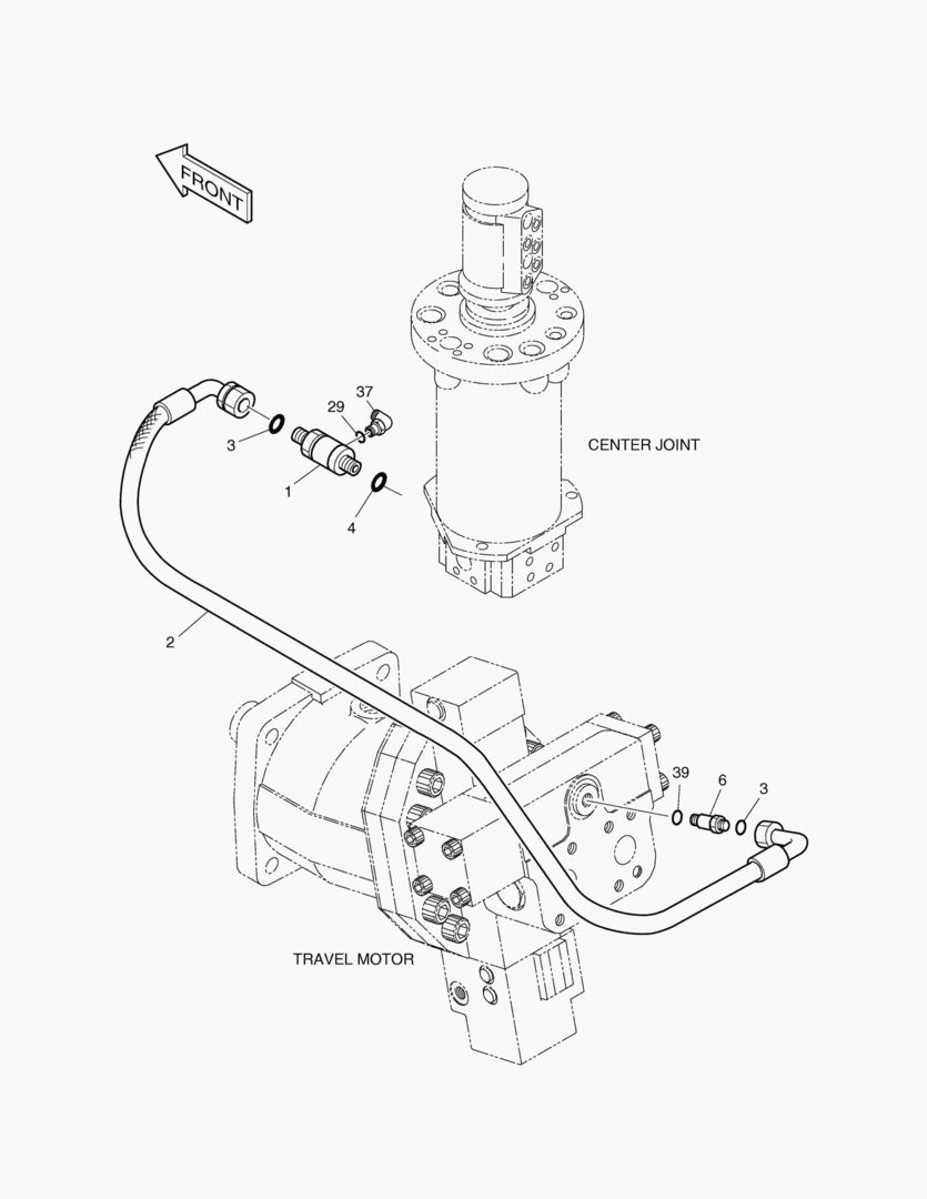Спецтехника 2240 PROPELLING PIPING(4)-MOTOR MAKE UP [1001~1630]
