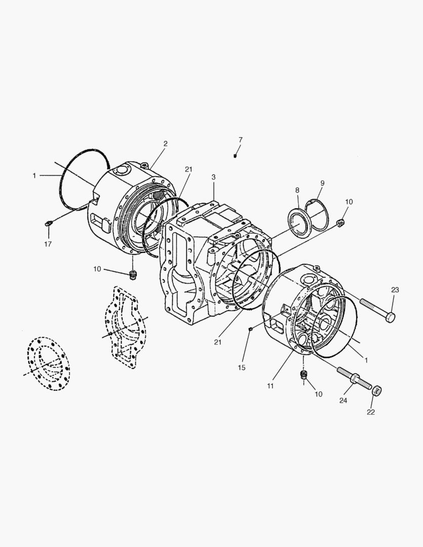 КОРПУС ДИФФЕРЕНЦИАЛА ПЕРЕДНЕГО МОСТА
