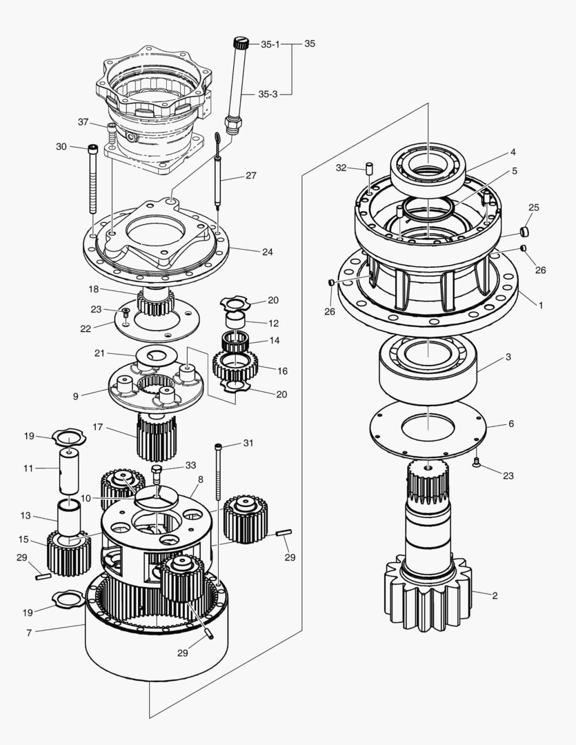 ПОВОРОТНАЯ ПОНИЖАЮЩАЯ ПЕРЕДАЧА