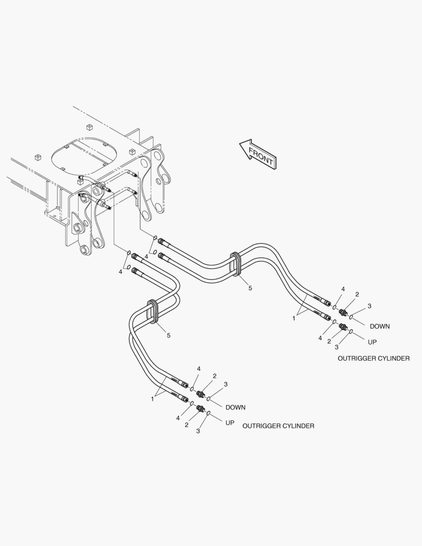ТРУБОПРОВОД ЗАДНЕГО АУТРИГЕРА
