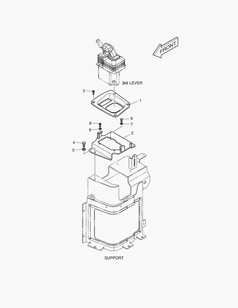 УСТАНОВКА ДЖОЙСТИКА - 3-Й РЫЧАГ