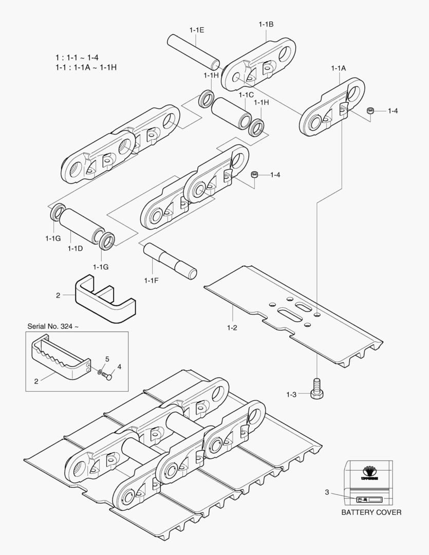 5121 TRACK SHOE ASS`Y-900G [251~]