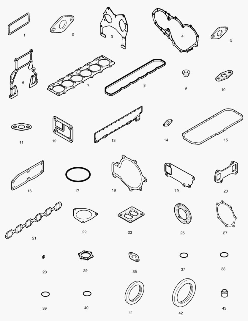 КОМПЛЕКТ ПРОКЛАДОК ДЛЯ КАПИТАЛЬНОГО РЕМОНТА