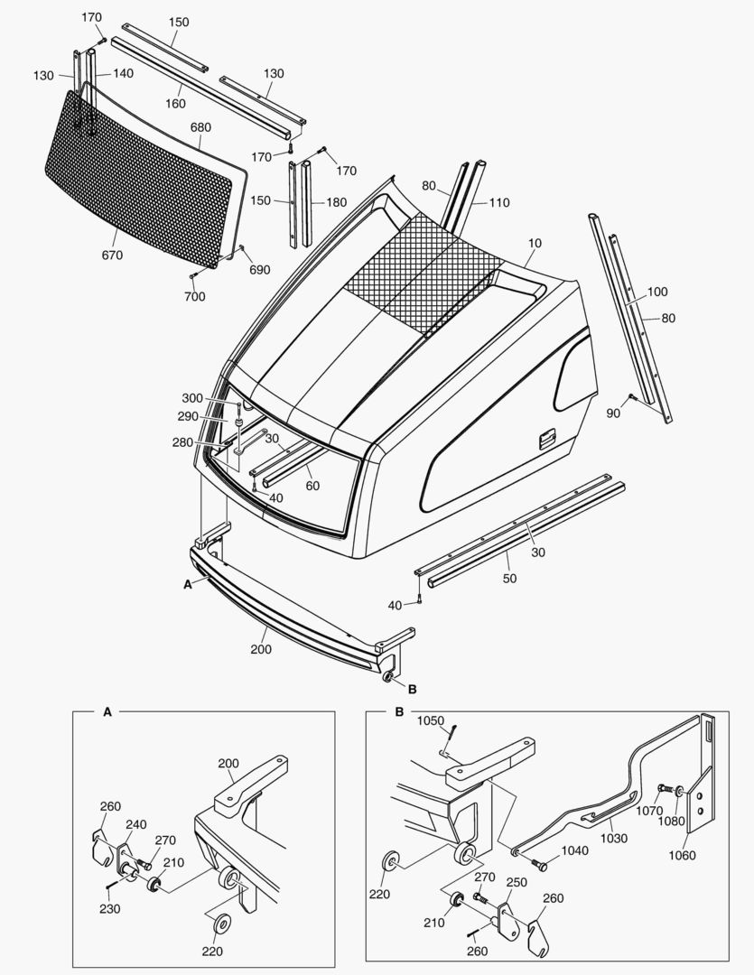 G300-4 BONNET SHELL - EQUIPMENT