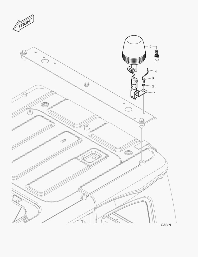 Спецтехника 7360 ROTATING BEACON - WITH LAMP [1001~1124]