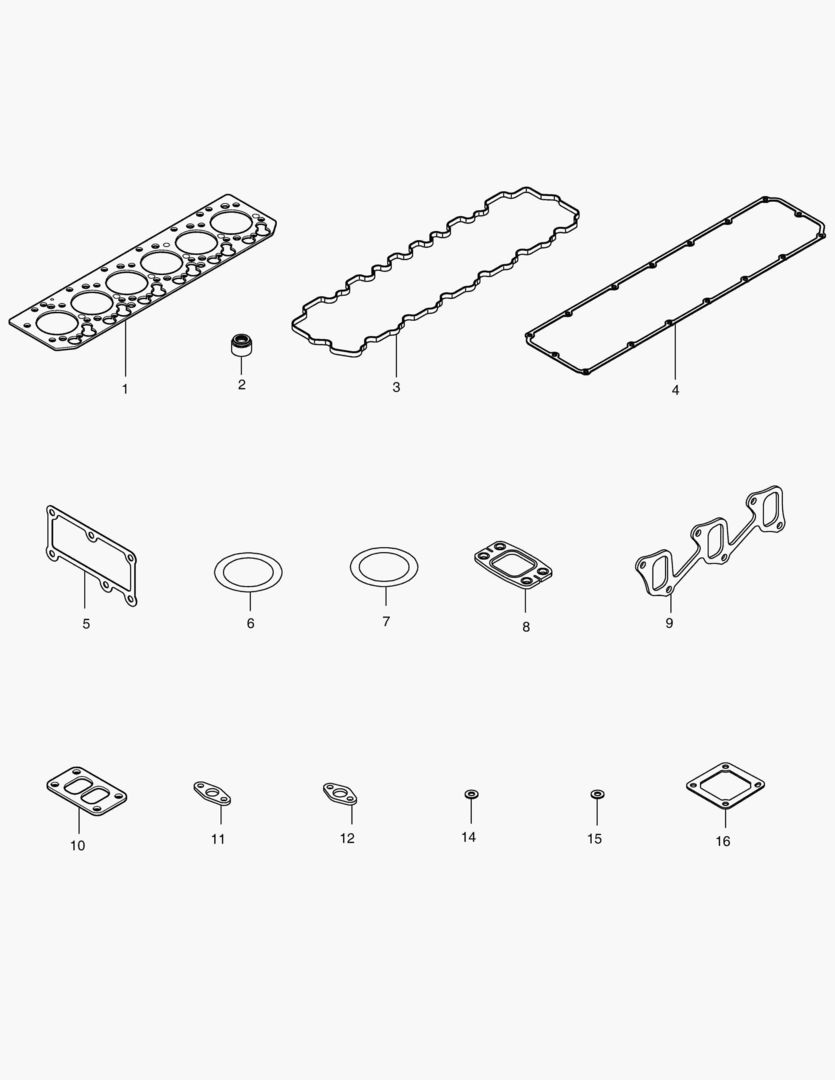 041 OVERHAUL GASKET KIT - TOP