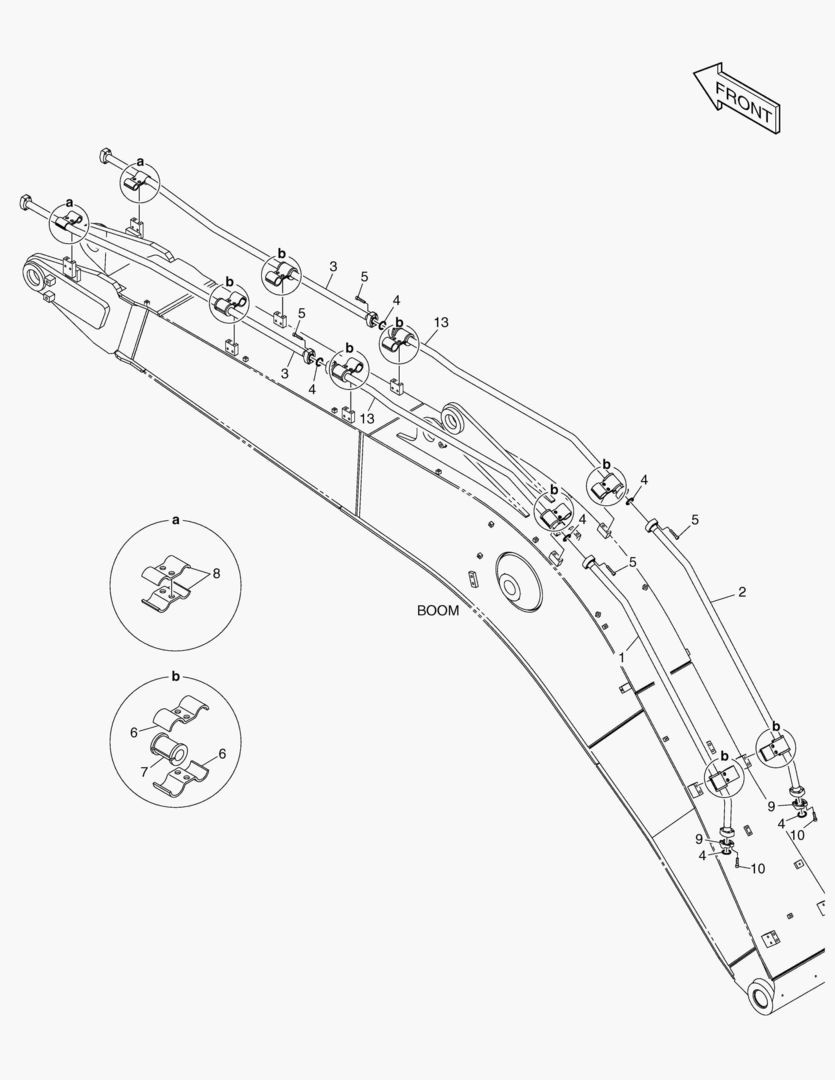 6240 BOOM PIPING - BOOM 5.6m(ONE & TWO WAY)