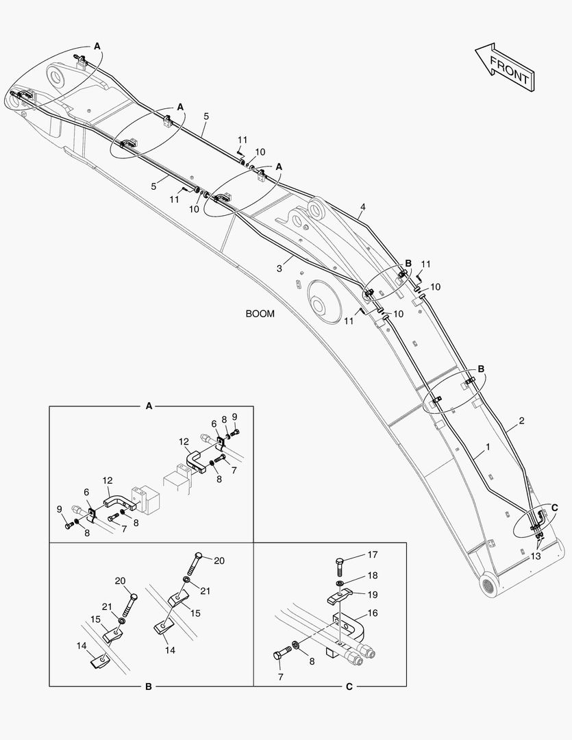 ГИДРОСИСТЕМА СТРЕЛЫ-ВРАЩАЮЩИЙСЯ (СТРЕЛА 7.1 м)