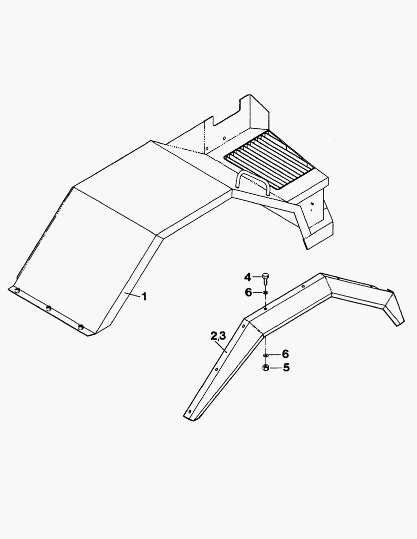 G097-11 FENDER ON MUDGUARD