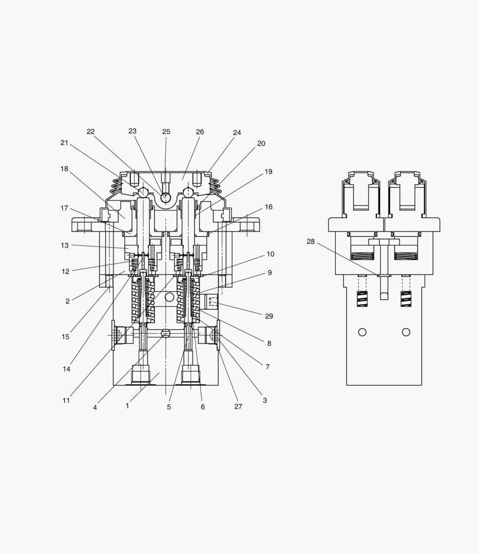 КЛАПАН ПЕДАЛЬНЫЙ - ХОД