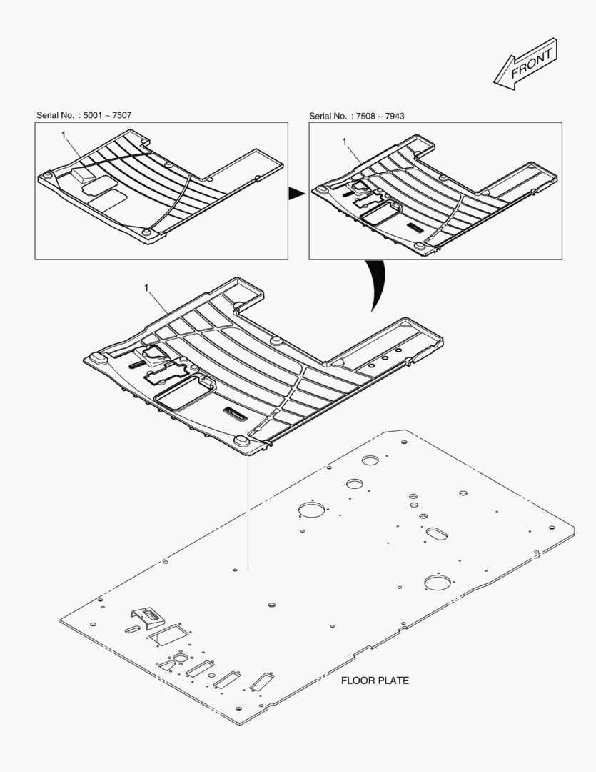 КОВРИК НА ПОЛУ КУЗОВА