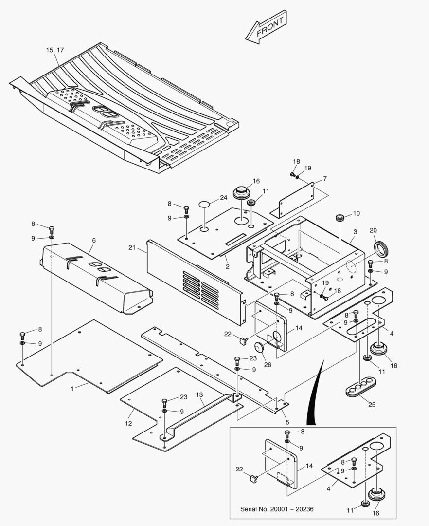 ЛИСТ НАСТИЛА В СБОРЕ - КАБИНА