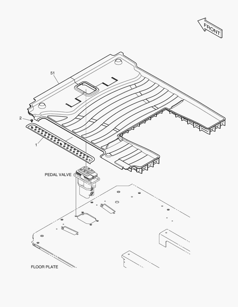 КОВРИК НА ПОЛУ КУЗОВА