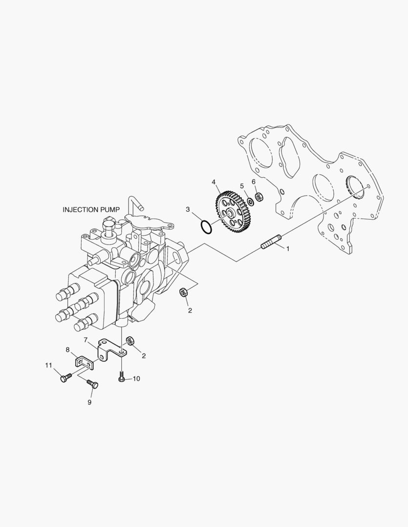 027 INJECTION PUMP MOUNTING