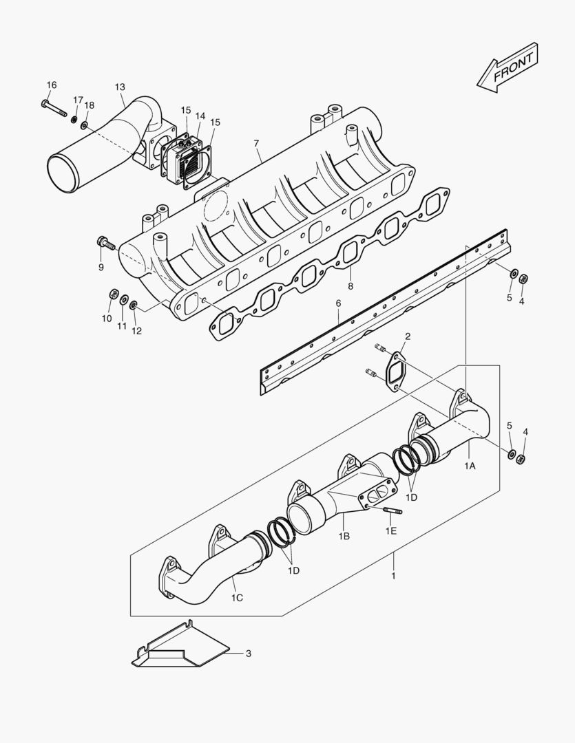 024 INTAKE & EXHAUST MANIFOLD