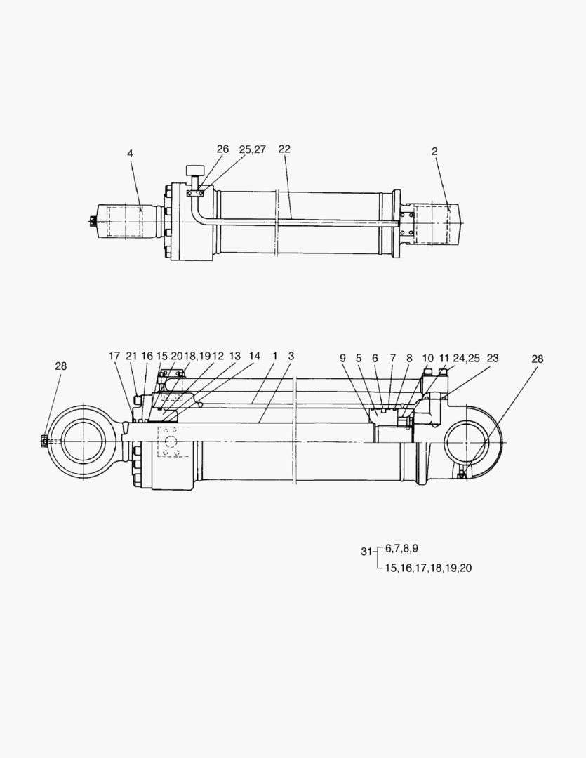 ЦИЛИНДР КОВША(ПРАВОСТОРОННИЙ)