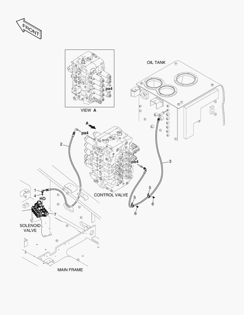 ТРУБОПРОВОД СЕРВОУПРАВЛЕНИЯ - ОДИН ПУТЬ