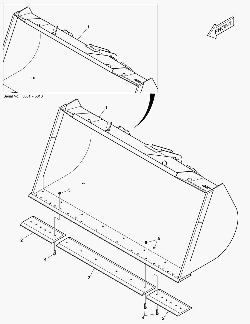 5240 BUCKET-2.3mВі(CUTTING EDGE)