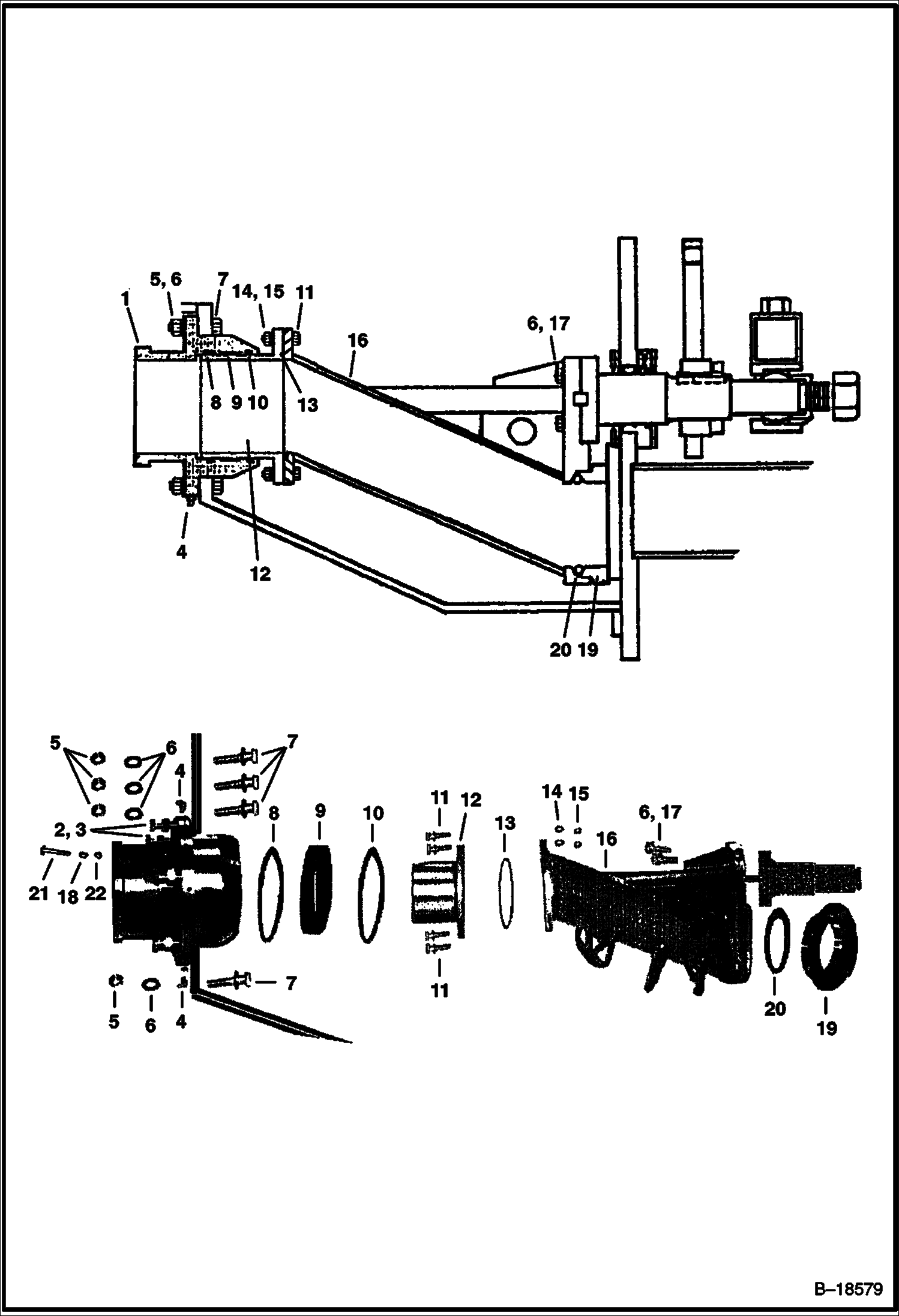 ВЫХОДНОЕ ОТВЕРСТИЕ БУНКЕРА ДЛЯ ЗАГРУЗКИ И ПОВОРОТНЫЙ КЛАПАН БЕТОНОНАСОС - СЕРИЙНЫЙ НОМЕР PREFIX 2331