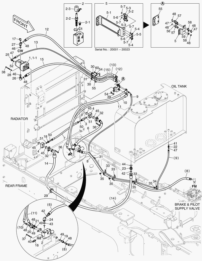 ТУБОПРОВОД МАСЛЯНОГО РАДИАТОРА (2)