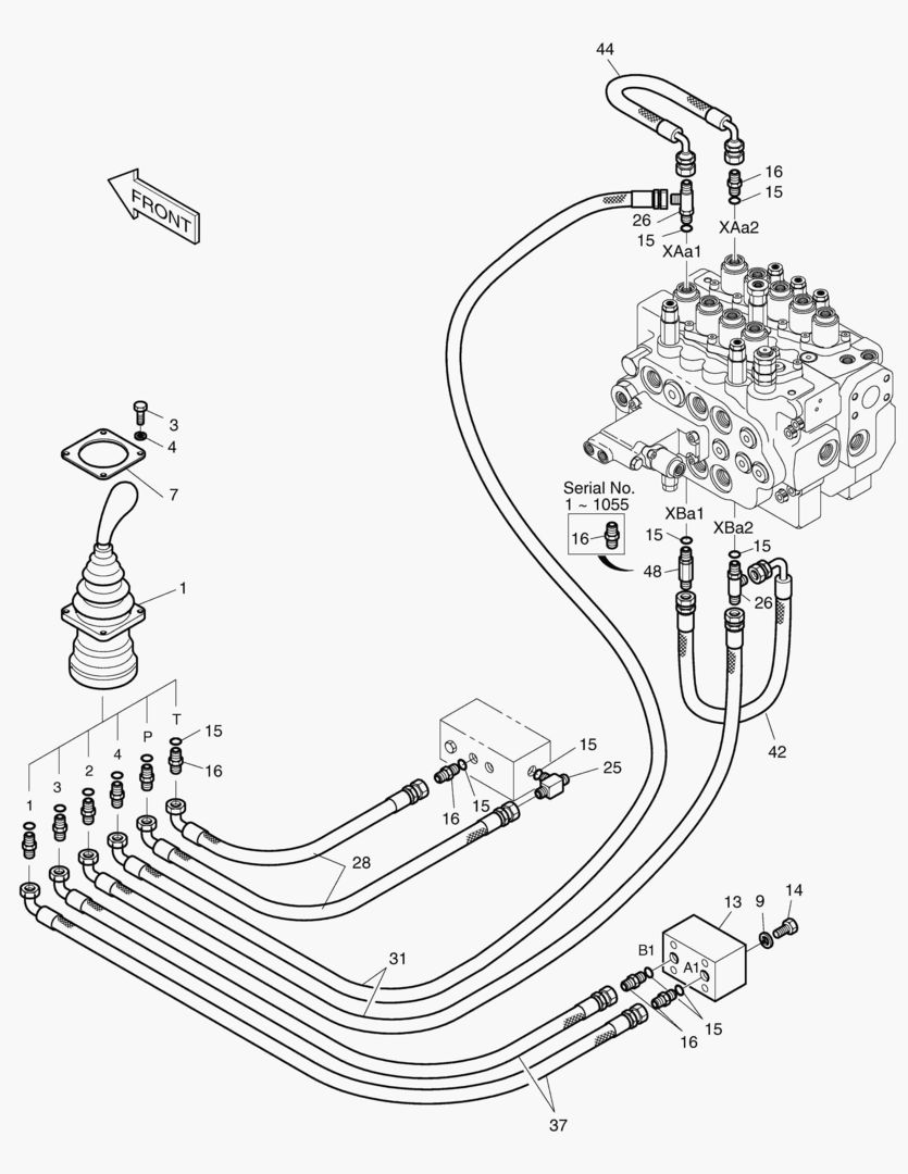 ТРУБОПРОВОД СЕРВОУПРАВЛЕНИЯ(8)-DX22