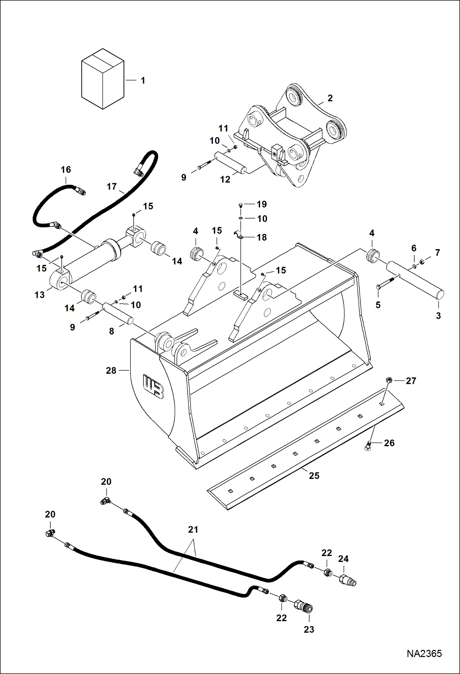 КОВШ (48-- НАКЛОН) (E80) (WERK-BRAU)
