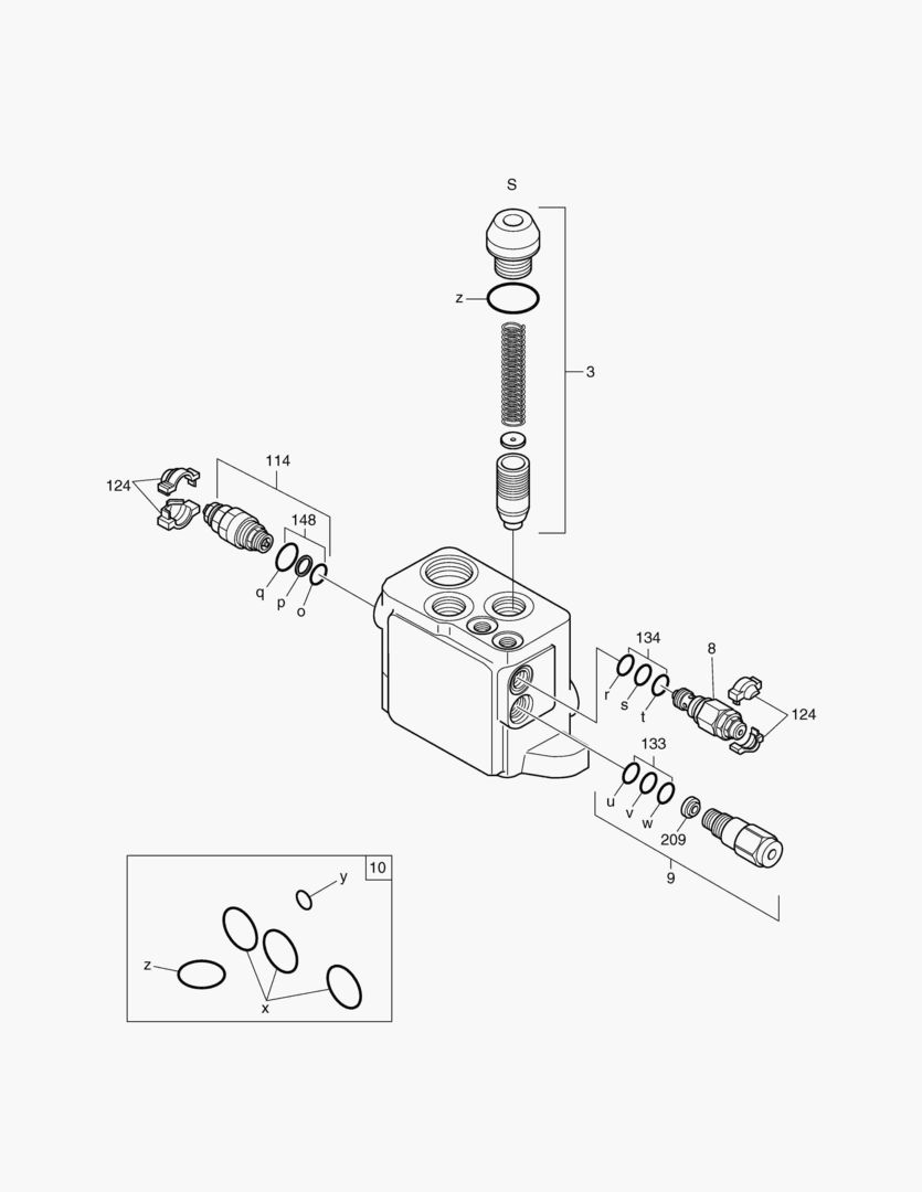 ВХОДНЫЙ БЛОК - РЕГУЛИРУЮЩИЙ КЛАПАН