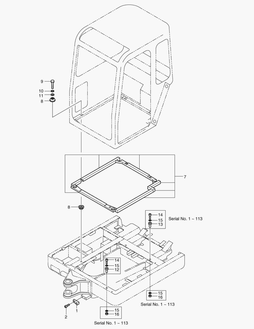 УСТАНОВКА КАБИНЫ