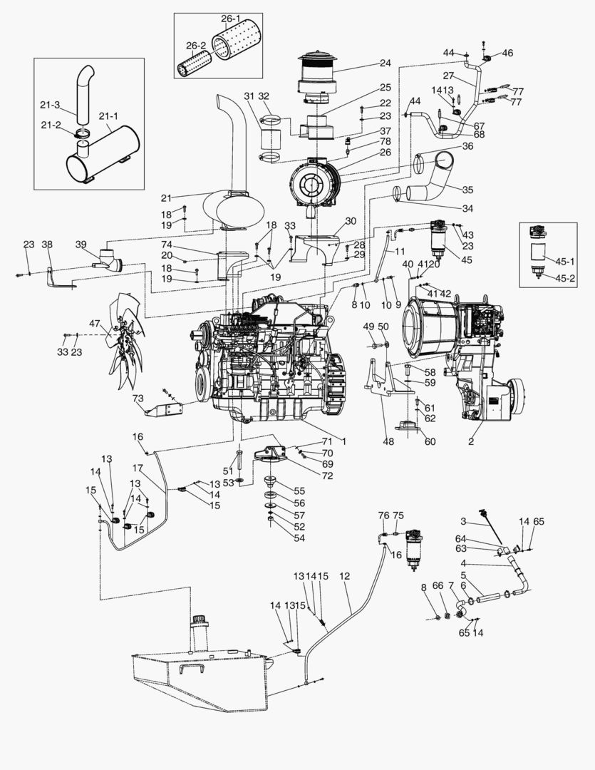 1110 ENGINE & TRANSMISSION ASS`Y