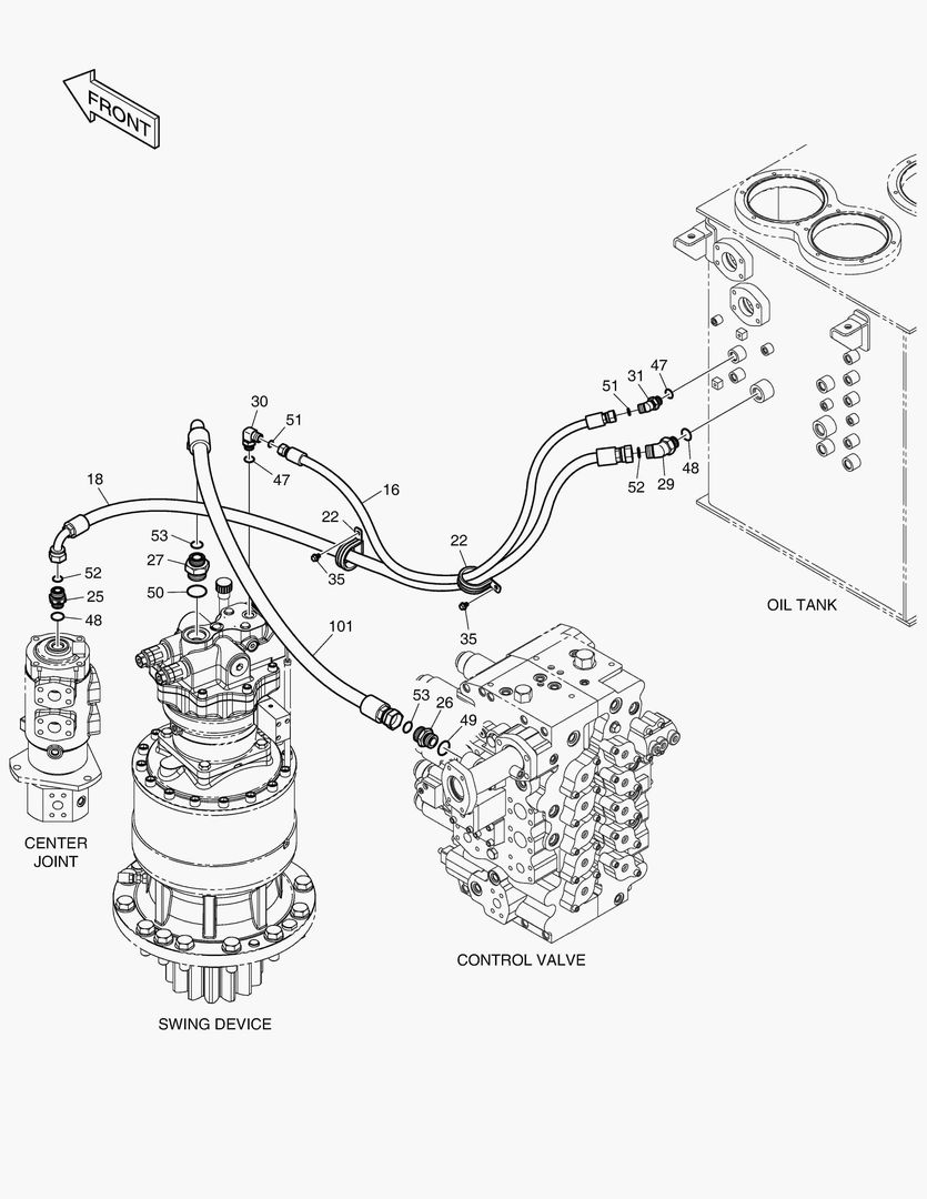 ТУБОПРОВОД МАСЛЯНОГО РАДИАТОРА(3)