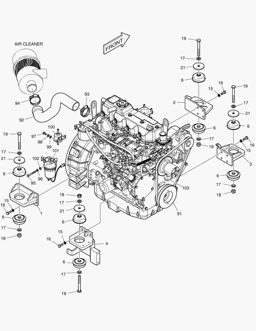 МОНТАЖ ДВИГАТЕЛЯ