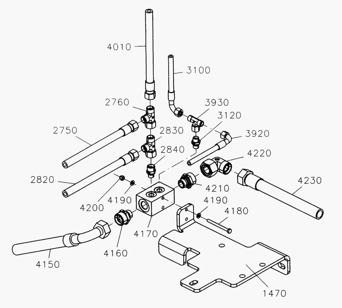 G190-48 RETURN LINE MANIFOLD