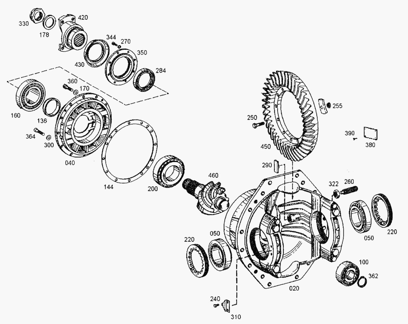 G090-10 REAR AXLE DIFF.