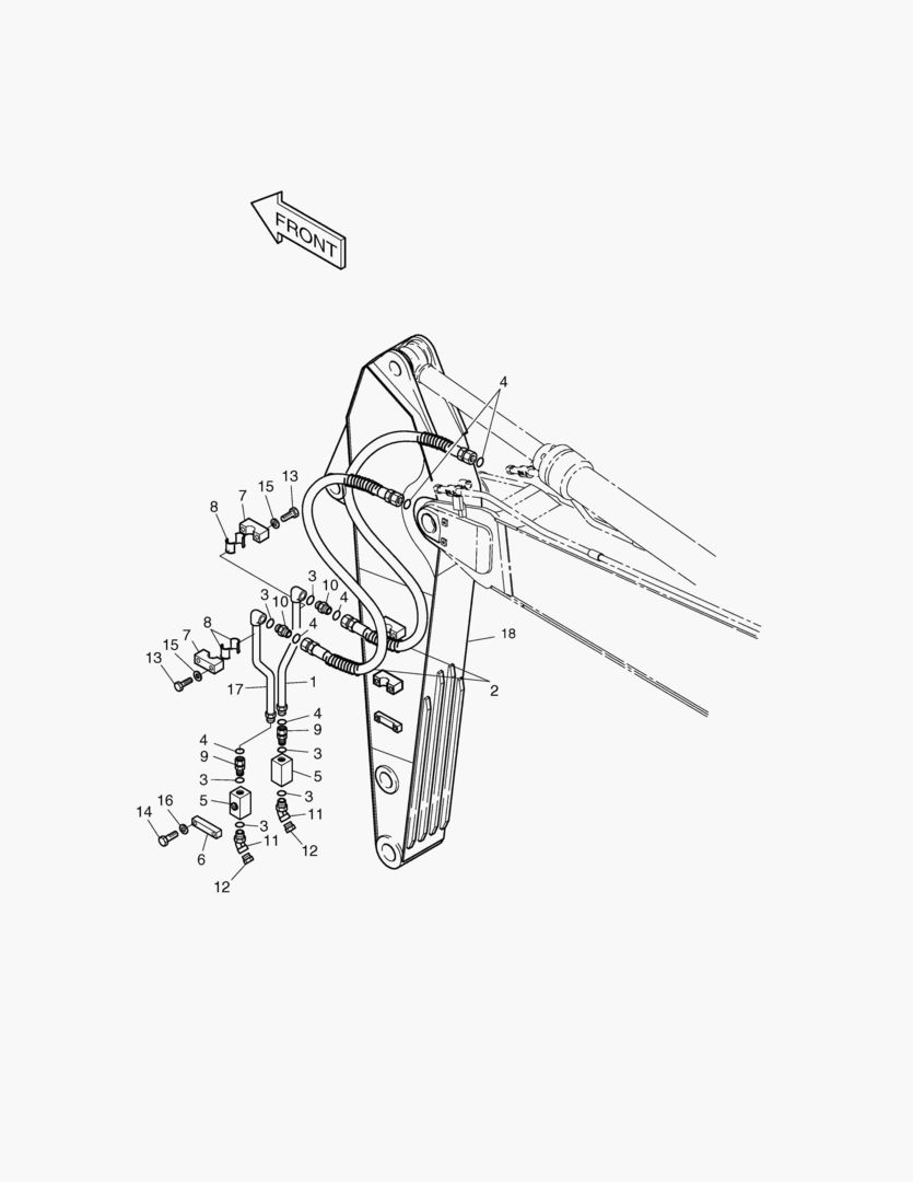 Спецтехника 6510 ARM PIPING-ARM 2.6m(ONE & TWO WAY) - главное фото