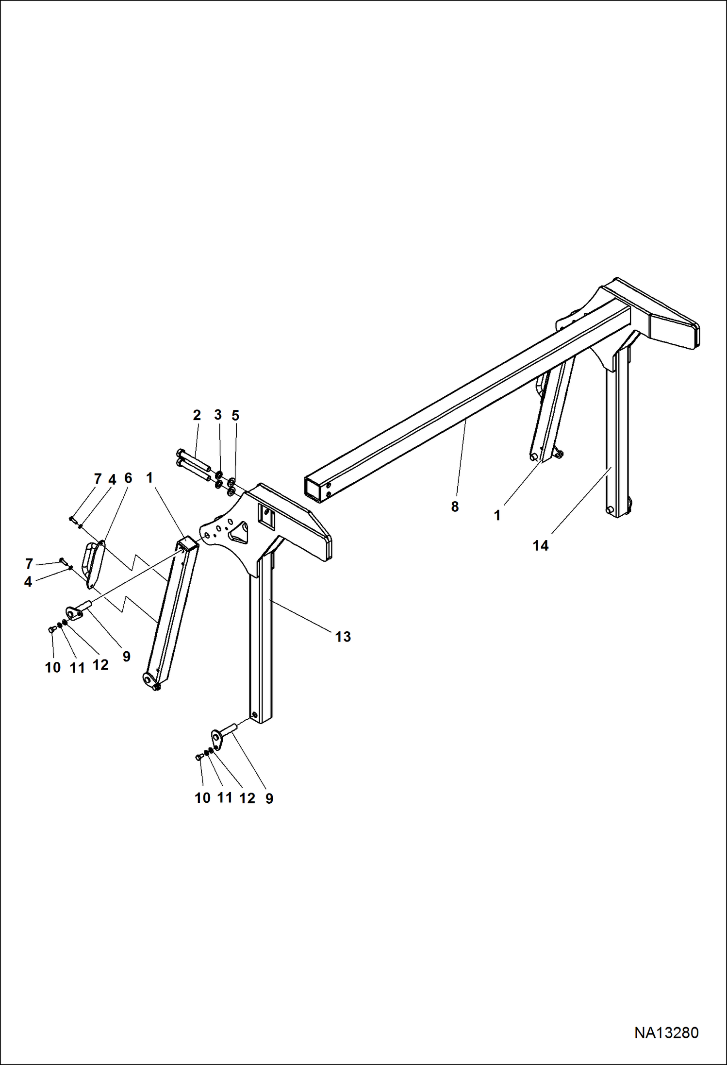 ТОЛКАТЕЛЬ FRC150HT (СЕРИЙНЫЙ НОМЕР B4A800101 И ВЫШЕ)