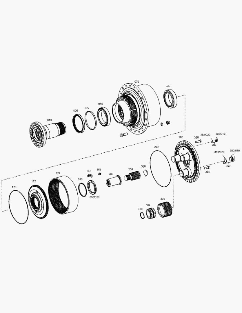 G250-22 HUB; WET BRAKE [810053~]