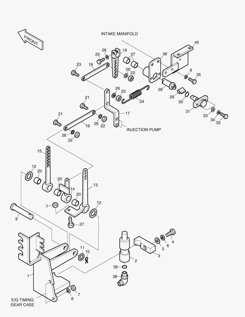 РЫЧАГ В СБОРЕ-ДВИГАТЕЛЬ SUB.